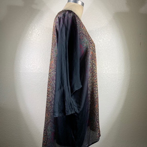 Johnny Was Biya Mandala Printed Silk Tunic Sz S - Picture 5 of 8